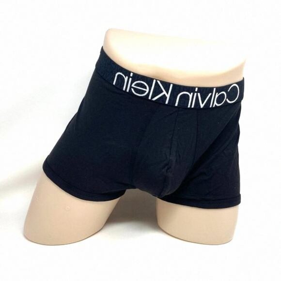 💖MEGA SALE💖Calvin Klein 1 Reconsidered Trunk Black NB2682001 Size Men's Cotton - Picture 1 of 8